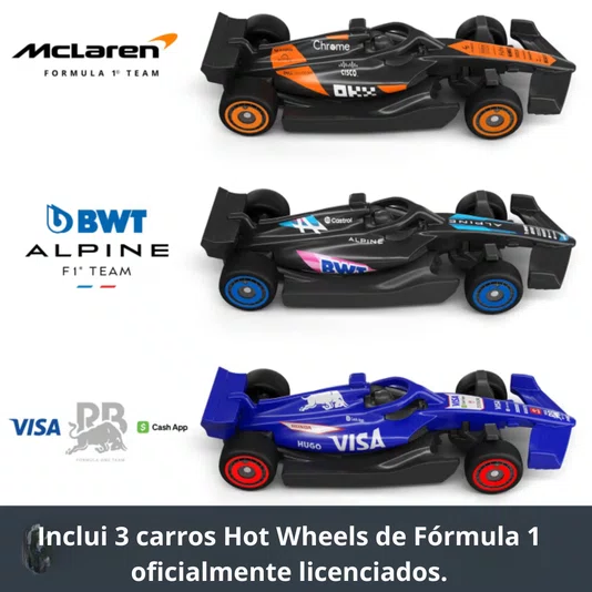 Pista Hot Wheels Circuito de Corrida Sprint Formula 1 Speed Snap Track System Mattel
