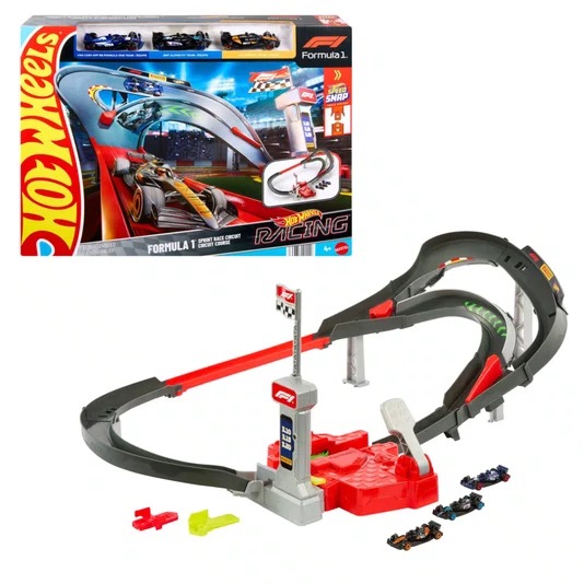 Pista Hot Wheels Circuito de Corrida Sprint Formula 1 Speed Snap Track System Mattel