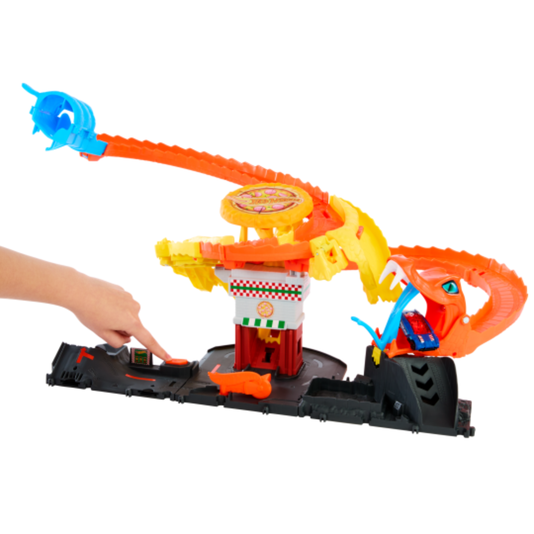 Pista Hot Wheels City Ataque de Cobra vs Pizzaria Mattel