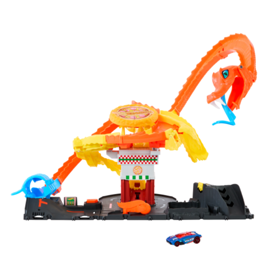 Pista Hot Wheels City Ataque de Cobra vs Pizzaria Mattel