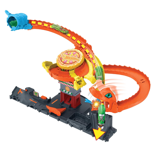 Pista Hot Wheels City Ataque de Cobra vs Pizzaria Mattel