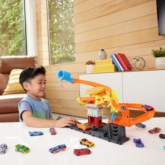 Pista Hot Wheels City Ataque de Cobra vs Pizzaria Mattel