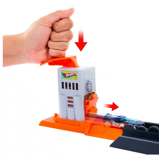Pista Hot Wheels City Ataque do Gorila Speed Snap Mattel