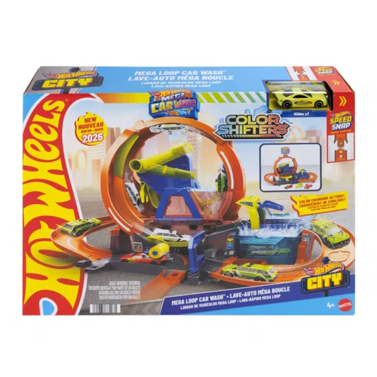 Pista Hot Wheels City Lava Rápido Mega Loop Speed Snap Mattel 