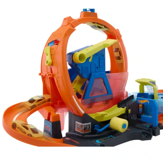Pista Hot Wheels City Lava Rápido Mega Loop Speed Snap Mattel 