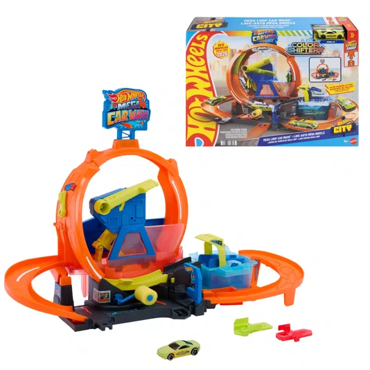 Pista Hot Wheels City Lava Rápido Mega Loop Speed Snap Mattel 