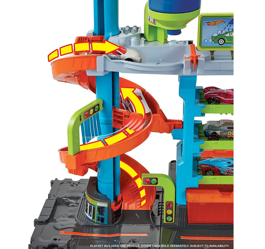 Pista Hot Wheels City Lava rápido Mega Torre Mattel