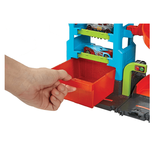 Pista Hot Wheels City Lava rápido Mega Torre Mattel