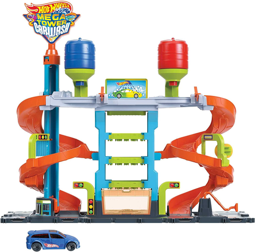 Pista Hot Wheels City Lava rápido Mega Torre Mattel