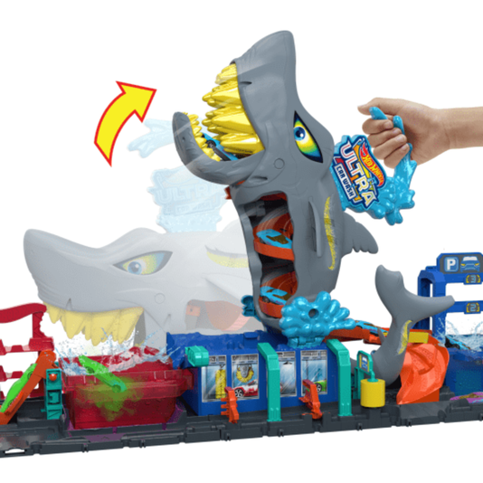 Pista Hot Wheels City Lava-Rápido Mega Tubarão Mattel