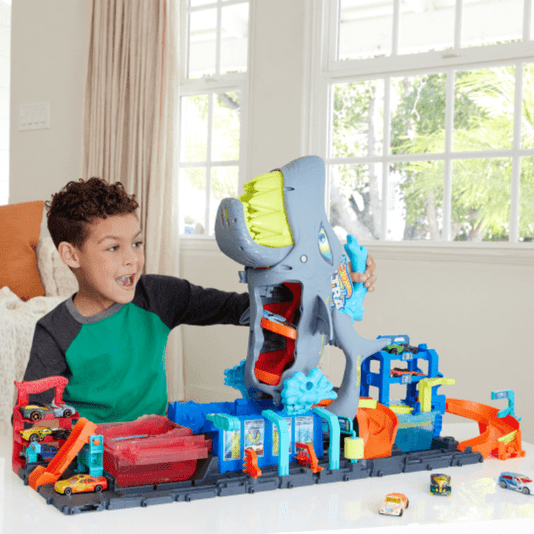 Pista Hot Wheels City Lava-Rápido Mega Tubarão Mattel