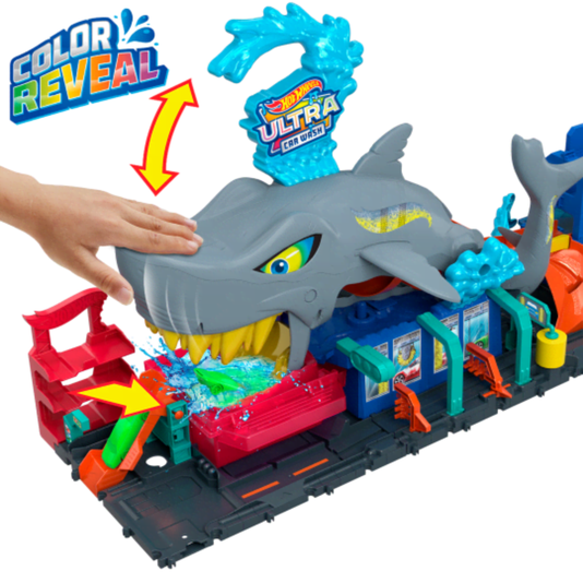 Pista Hot Wheels City Lava-Rápido Mega Tubarão Mattel