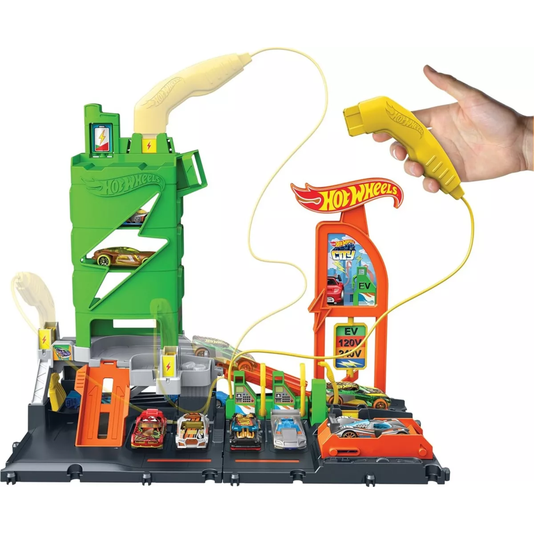 Pista Hot Wheels City Posto de Combustível Super Recarga Mattel