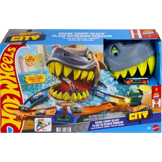 Pista Hot Wheels City Praia do Tubarão Mattel