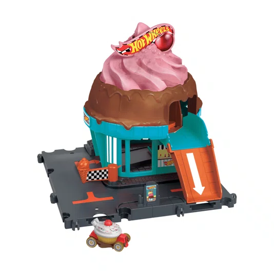 Pista Hot Wheels City Sorveteria na Cidade Mattel