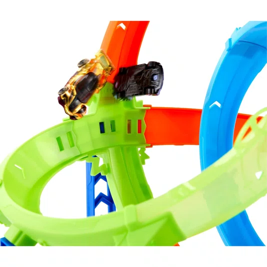 Pista Hot Wheels Stunt Tracks Ciclone de Lançamento Rápido Speed Snap Mattel