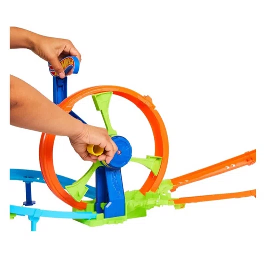 Pista Hot Wheels Stunt Tracks Desafio Turbina de Ação Mattel