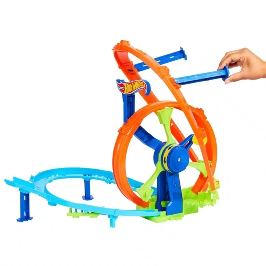 Pista Hot Wheels Stunt Tracks Desafio Turbina de Ação Mattel