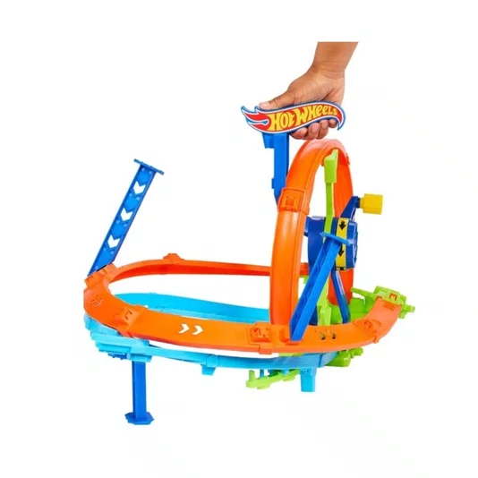 Pista Hot Wheels Stunt Tracks Desafio Turbina de Ação Mattel