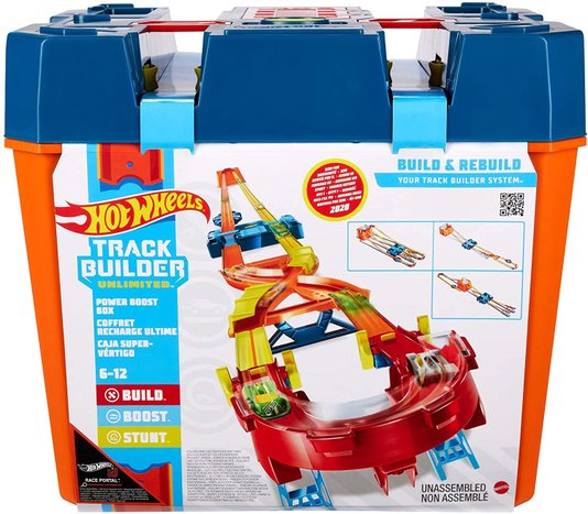 Pista Hot Wheels Track Builder Mega Caixa Mattel 