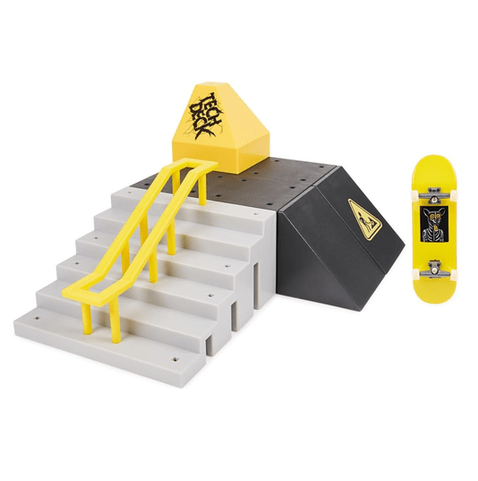 Pista Tech Deck Pyramid Shredder com Skate de Dedo Almost Sunny