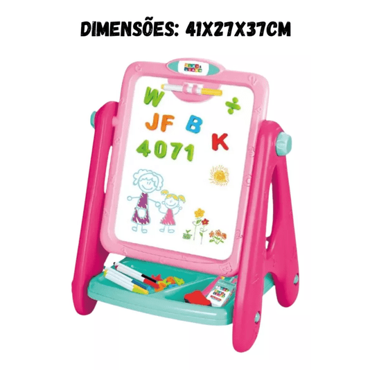 Play & Learn Lousa e Quadro Negro 2 em 1 Multikids