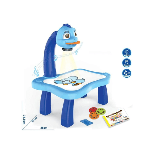 Play & Learn Mesa Projetora Para Desenhar Azul Multikids