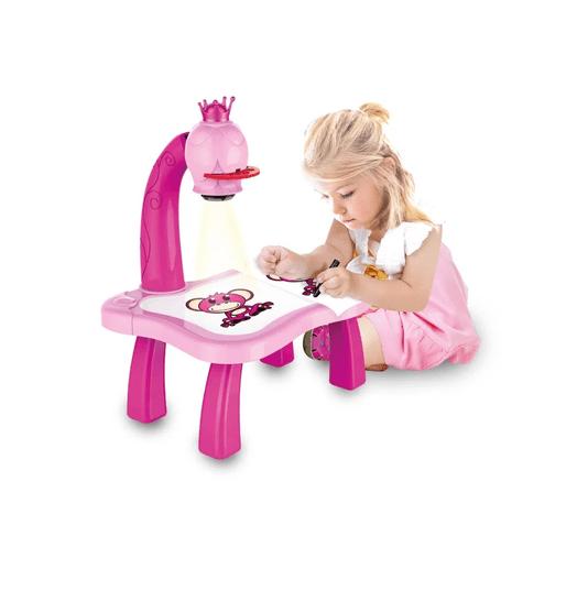 Play & Learn Mesa Projetora Para Desenhar Rosa Multikids