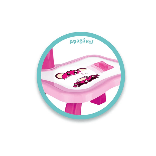 Play & Learn Mesa Projetora Para Desenhar Rosa Multikids