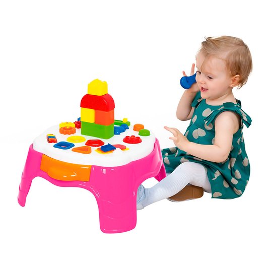 Play Time Mesa de Atividades Rosa Cotiplás