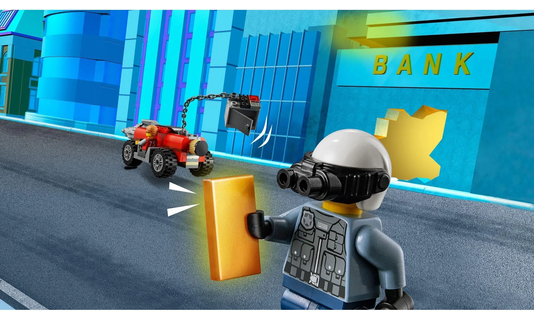 Polícia de Elite: Perseguição de Carro Perfurador Lego City