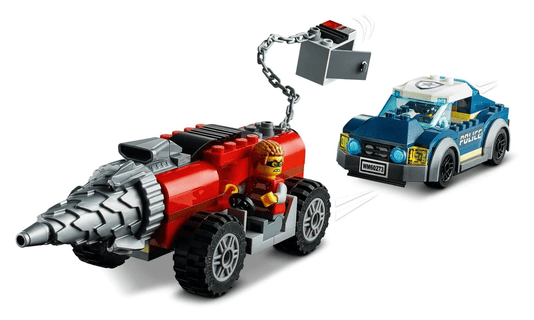 Polícia de Elite: Perseguição de Carro Perfurador Lego City