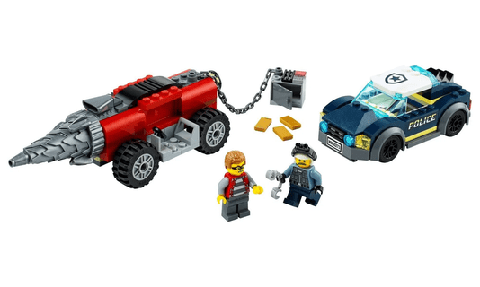 Polícia de Elite: Perseguição de Carro Perfurador Lego City