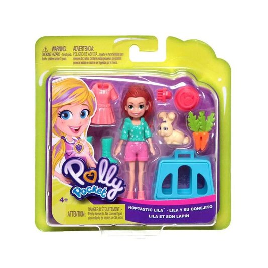 Polly Pocket Lila com o Coelhinho Mattel