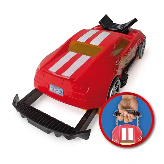 Porta Carrinho Radical 2 em 1 Vermelho Hot Wheels Fun