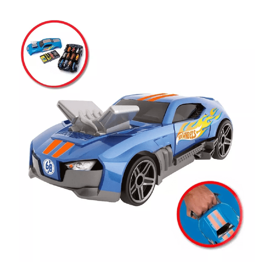 Porta Carrinhos Radical 2 Em 1 Hot Wheels Fun 