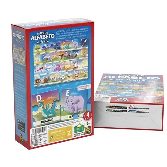 Puzzle Alfabeto do A ao Z 26 peças Grow