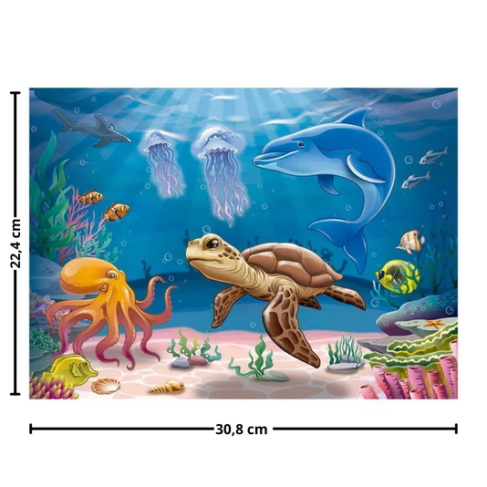Puzzle Fundo Do Mar 60 Peças Grow