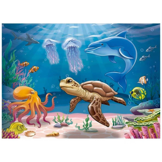 Puzzle Fundo Do Mar 60 Peças Grow