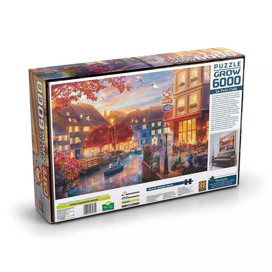 Puzzle Le Petit Café 6000 Peças Grow
