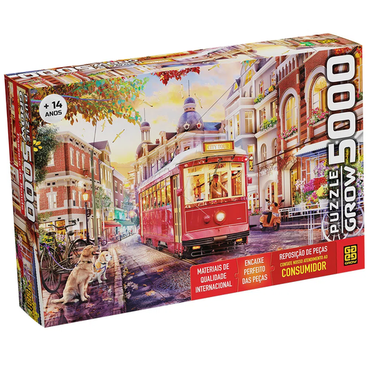Puzzle Passeio de Bonde 5000 Peças Grow