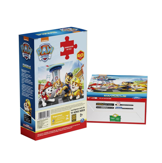 Puzzle Patrulha Canina 60 peças Grow