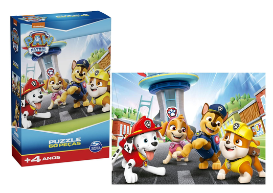 Puzzle Patrulha Canina 60 peças Grow
