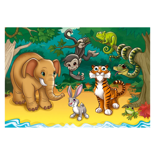 Puzzle Progressivo Animais Céu, Terra e Mar Grow