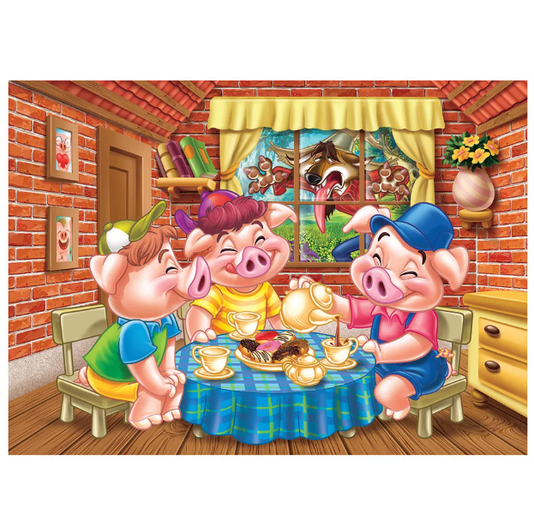 Puzzle Progressivo Os Três Porquinhos Grow
