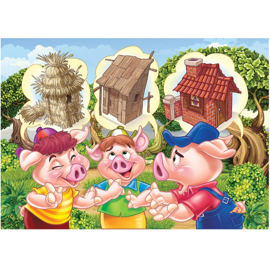 Puzzle Progressivo Os Três Porquinhos Grow