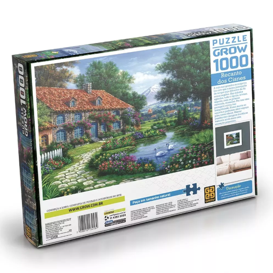 Puzzle Recanto dos Cisnes 1000 Peças Grow