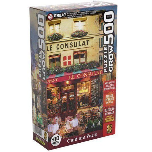 Quebra-Cabeça 500 Peças Café em Paris Grow