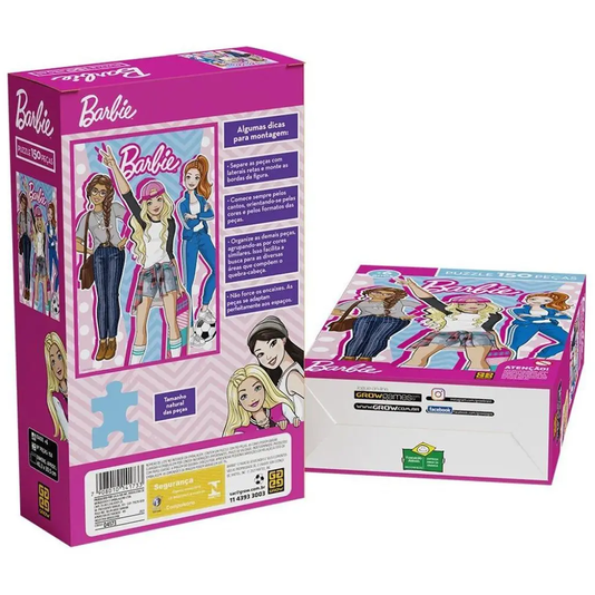 Quebra-Cabeça Barbie 150 Peças Grow