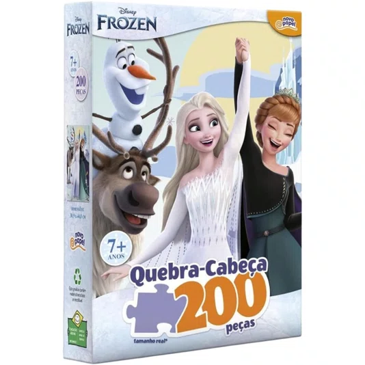 Quebra Cabeça Disney Frozen 200 Peças Toyster